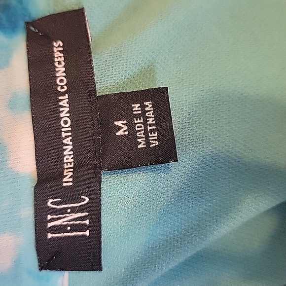 INC International Concepts blue and white size medium top - Picture 11 of 12
